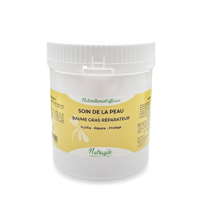 Baume gras, réparateur, soins de la peau, 200 g